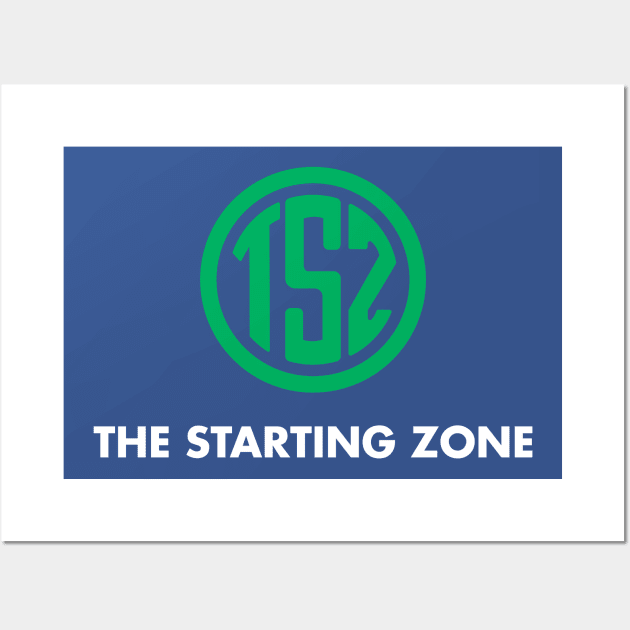 TSZ Green Logo with White Title Wall Art by The Starting Zone